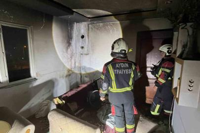 Aydın’da ev yangını: 2 kişi dumandan etkilendi