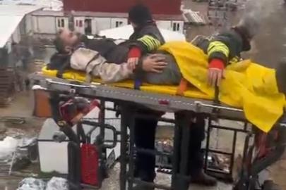 Bafra’da inşaatta iş kazası: 1 yaralı