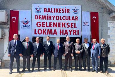 Balıkesir TCDD çalışanlarından geleneksel lokma hayrı