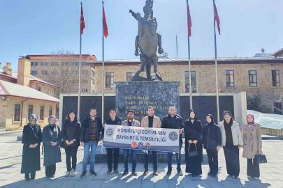 Bayburt’ta eğitimcilerden okul saldırılarına tepki