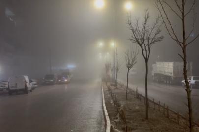 Besni’de sağanak ve sis etkili oldu