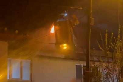 Bolu’da 2 katlı evin bacasında yangın