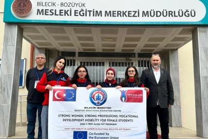 Bozüyük’ten Avrupa’ya mesleki yolculuk, öğrenciler Bremen’e uğurlandı