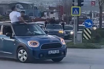 Bursa’da düğün konvoyu tehlike saçtı