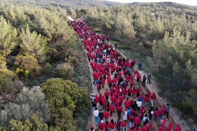 Çanakkale’de binlerce kişi, 57’nci Alay’ın izinde yürüdü