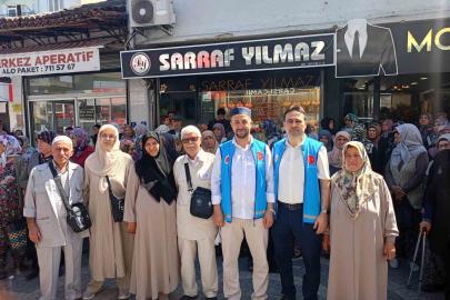 Çine’de hacı adayları dualarla uğurlandı