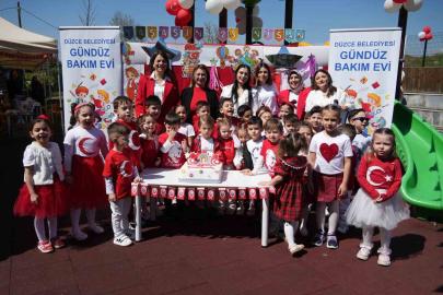 Çocuklar Gündüz Bakımevinde 23 Nisan büyük bir coşku ile kutladı