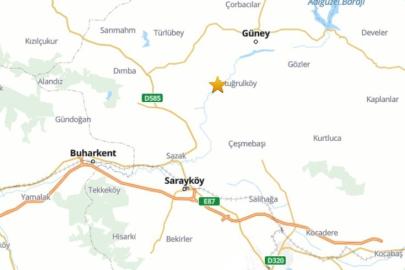 Denizli Güney’de 4.0 büyüklüğünde deprem