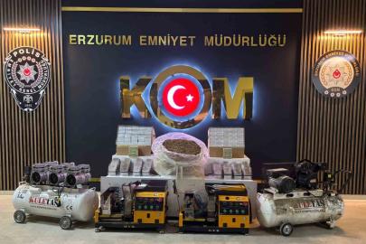 Depoyu sigara imalathanesine dönüştürdüler, polis baskın yapınca yakayı ele verdiler