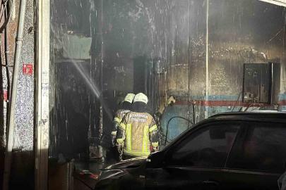 Diyarbakır’da oto tamir dükkanında yangın