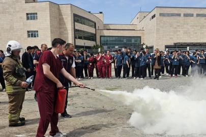 Dörtyol Devlet Hastanesi’nde yangın güvenliği eğitimi