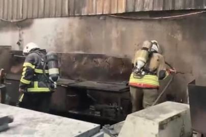 Dörtyol’da tel fabrikasında yangın