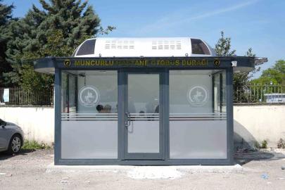 Düzce’de 7. akıllı durak hastane önüne konuldu