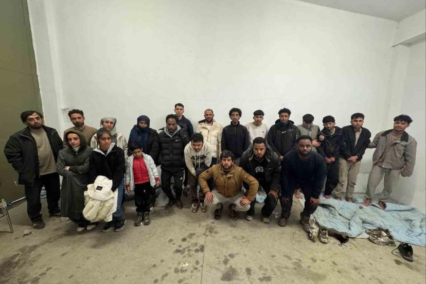 Edirne’de 21 düzensiz göçmen yakalandı