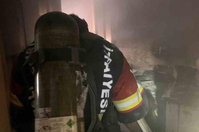 Edremit’te korkutan ev yangını