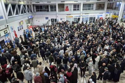 Erzurum’da  ilk hac kafilesi dualarla uğurlandı