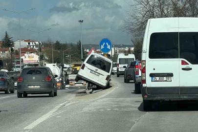 Eskişehir’de çevre yolunda korkutan kaza