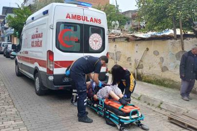 Evin bahçesinde düşen yaşlı kadın için ekipler seferber oldu