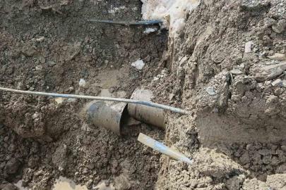 Heyelan içme suyu şebekesini vurdu