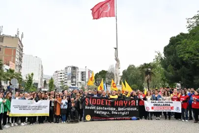 İzmir'de güvenli eğitim eylemi