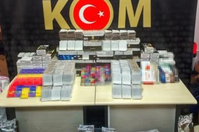 Kaçak tütün ve sigara operasyonunda 1 şüpheli yakalandı