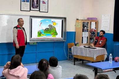 Karacasu’da öğrencilere su verimliliğinin önemi anlatıldı