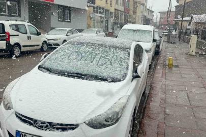 Karlıova’da nisan karı etkili oldu