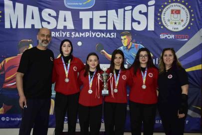 Kastamonu Üniversitesi Ünilig Masa Tenisi Şampiyonası’nda Türkiye ikincisi oldu