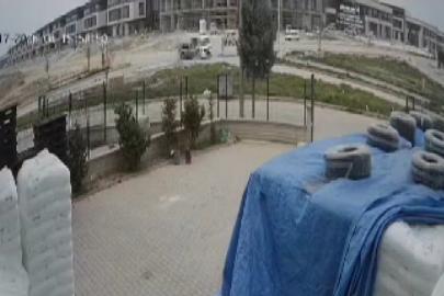 Kavşakta takla attıran kaza ucuz atlatıldı