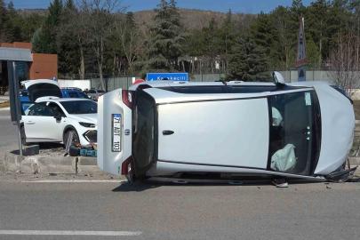 Kırıkkale’de iki otomobil çarpıştı: 1 yaralı