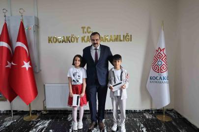 Kocaköy’de çocuklara "temsili kaymakamlık sertifikası" verildi