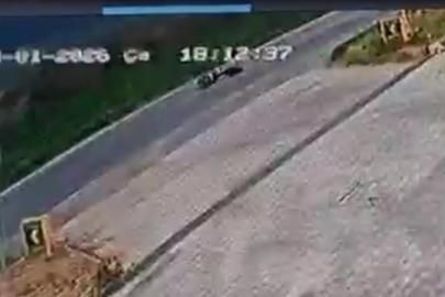 Kontrolden çıkan motosiklet devrildi, sürücüsü yaralandı