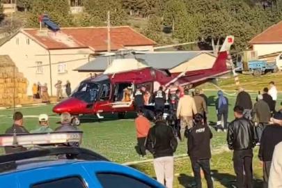 Konya’da tarım aracı kazasında yaralanan vatandaşa hava ambulansı