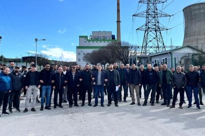 Kütahya Tunçbilek’te Termik Santral işçileri eylemde