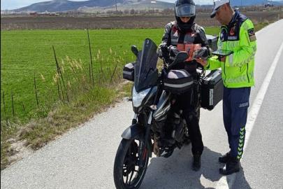 Kütahya’da motosiklet ve motorlu bisiklet sürücülerine yönelik özel denetim
