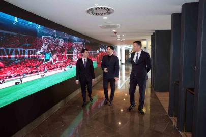 Macit, Yerkel ve Bayraktar, TFF Meral-Celal Aras Spor Lisesi’nde inceleme yaptı