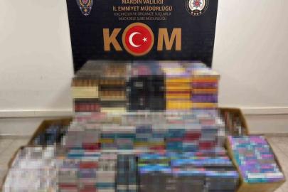 Mardin’de 19 bin paket kaçak sigara ele geçirildi