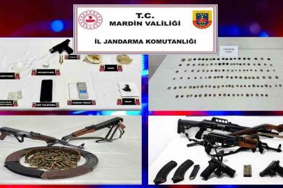 Mardin’de silah ve tarihi eser kaçakçılığı operasyonu: 6 gözaltı