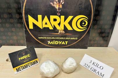 Mardin’de uyuşturucu operasyonunda 3 kilogram metamfetamin ele geçirildi