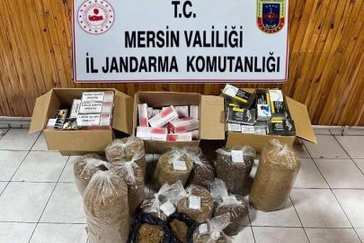 Mersin’de kaçak makaron operasyonu: 2 gözaltı