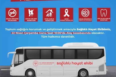 Mobil sağlık hizmetleri alay kasabasında vatandaşlara sağlık hizmeti verecek