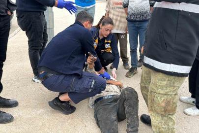 Motosiklet ile otomobil çarpıştı: 1 yaralı