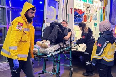 Motosiklet ile otomobil çarpıştı: 1 yaralı