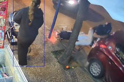 Motosiklet sürücüsünün ölümden döndüğü kaza kamerada