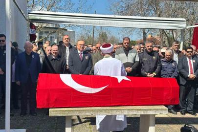 Muratlı’da gazi polis için son görev