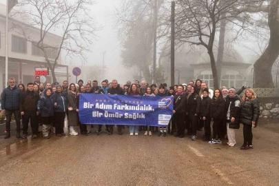 Nilüfer Belediyesi’nden kansere karşı farkındalık yürüyüşü