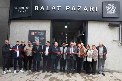 Nilüfer’in 8’inci giyim pazarı Balat’ta açıldı