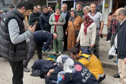 Ordu’da otomobilin çarptığı yaya yaralandı: Kaza anı kamerada