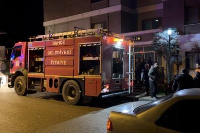 Osmaniye’de apartman dairesinde yangın