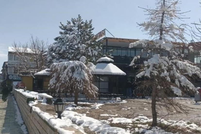 Özalp’ta nisan karı etkili oldu